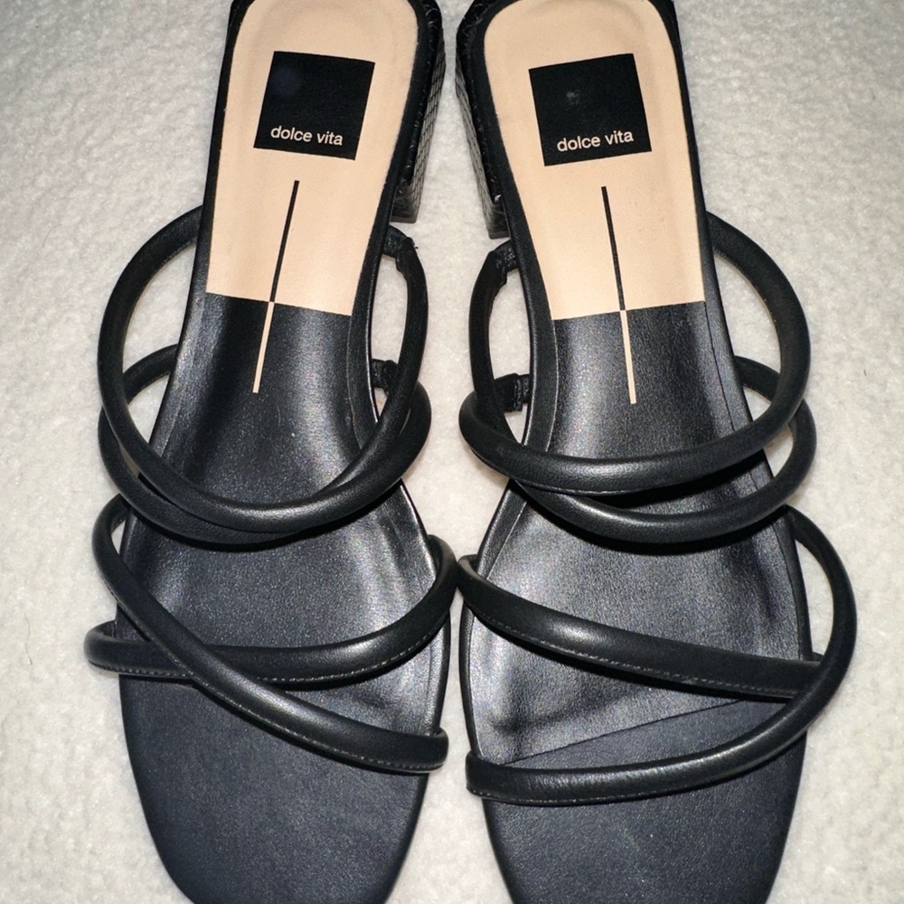 Dolce Vita Black Strappy Women's Sandals